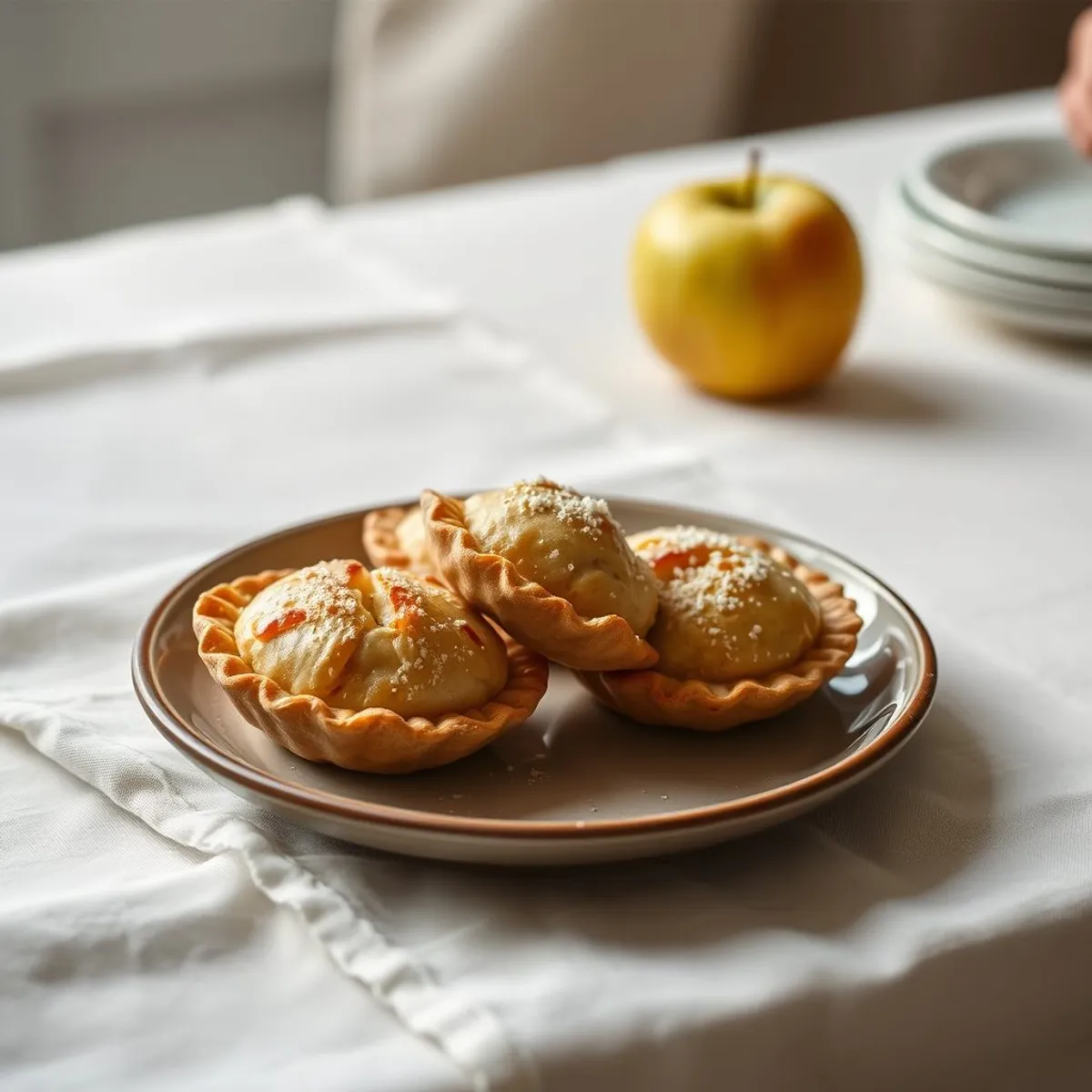 AI-generated photo Apple hand pies. AI-generated photo.
