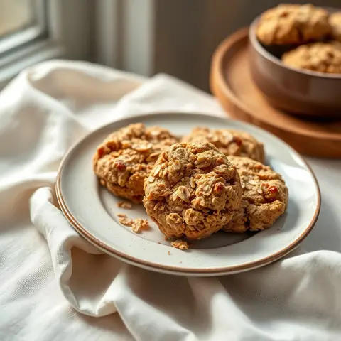 Anzac biscuits. AI-generated photo.