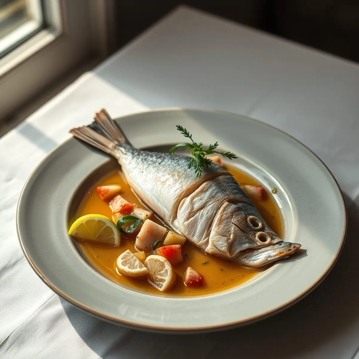AI-generated photo Boil fish. AI-generated photo.