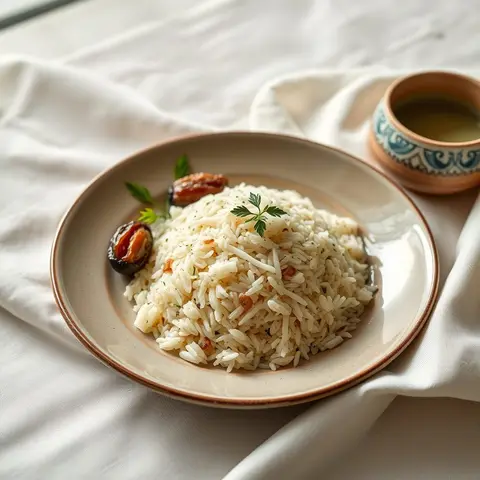 Date rice. AI-generated photo.