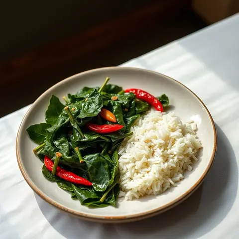 Mustard greens. AI-generated photo.