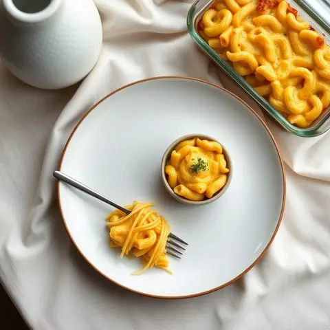 Bajan macaroni pie. AI-generated photo.
