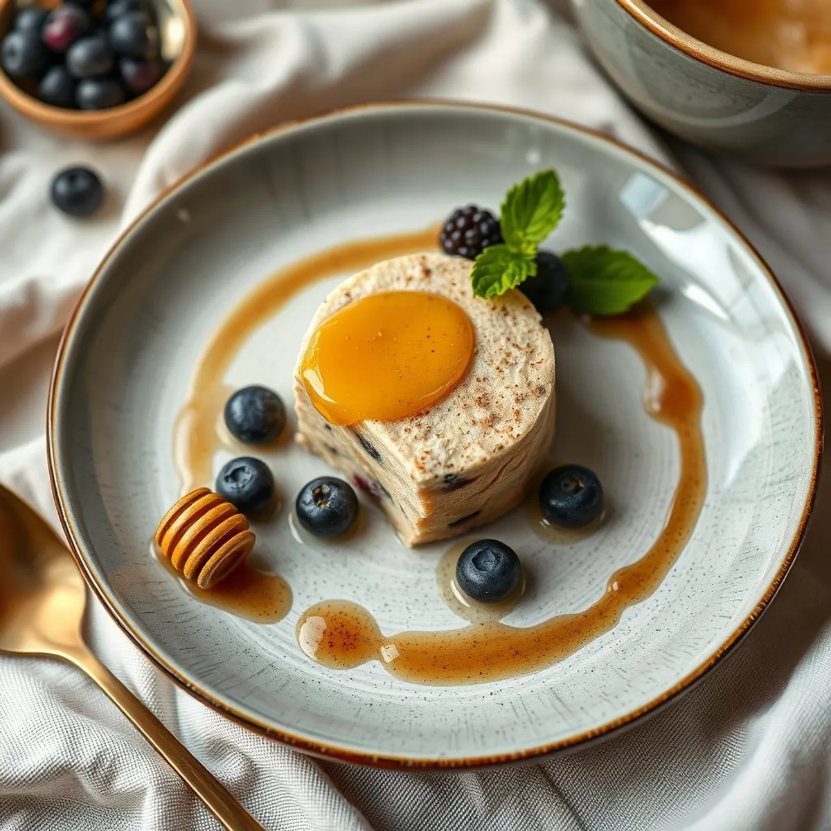 AI-generated photo Berry rye dessert. AI-generated photo.