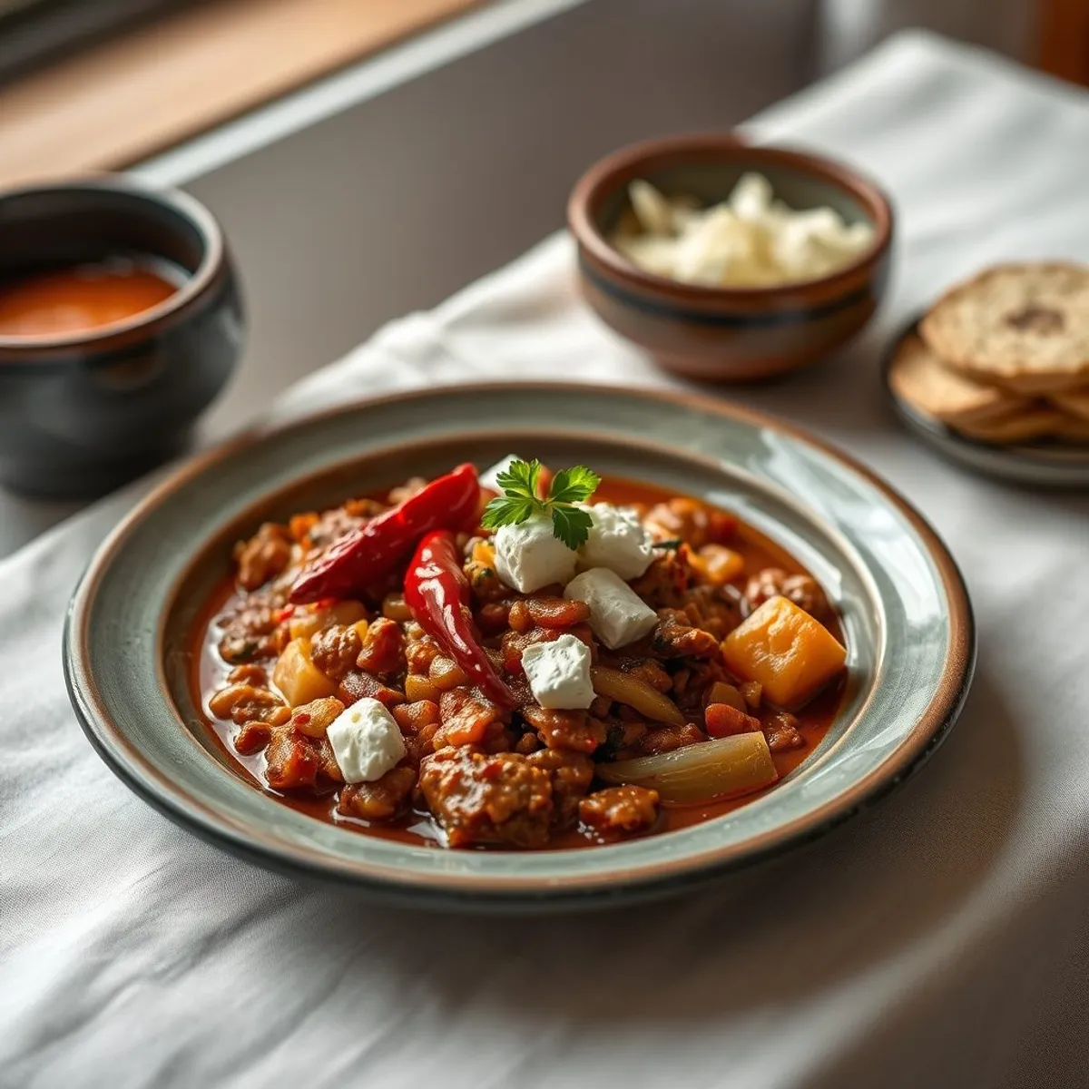 AI-generated photo Chili cheese. AI-generated photo.