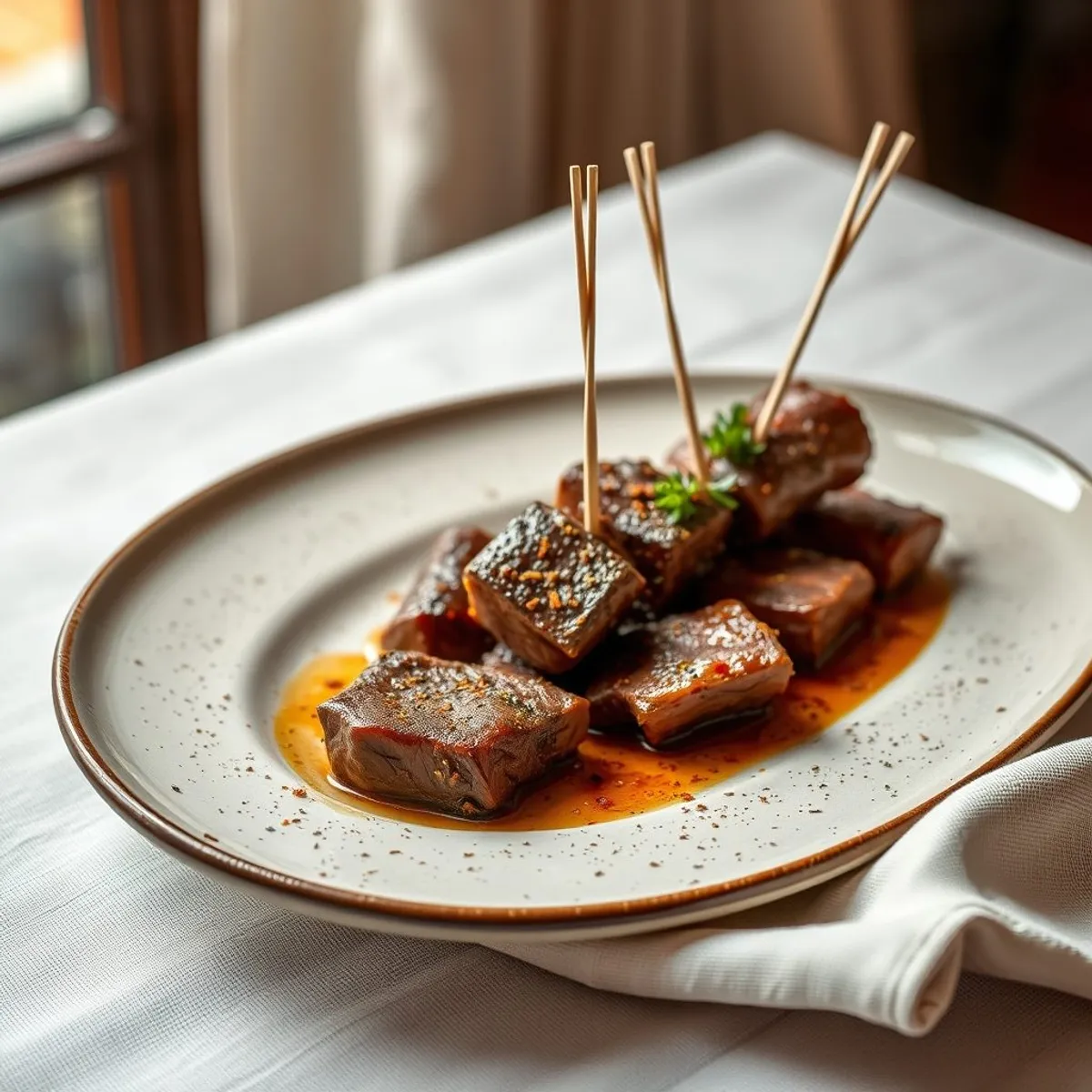 AI-generated photo Anticuchos. AI-generated photo.