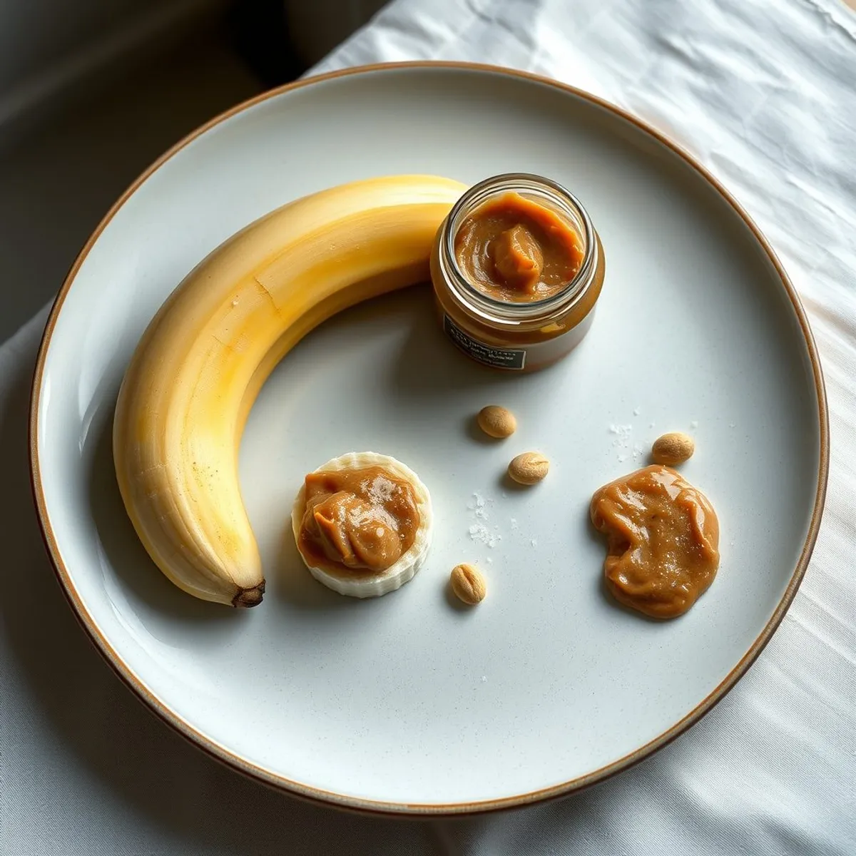 AI-generated photo Banana and peanuts. AI-generated photo.