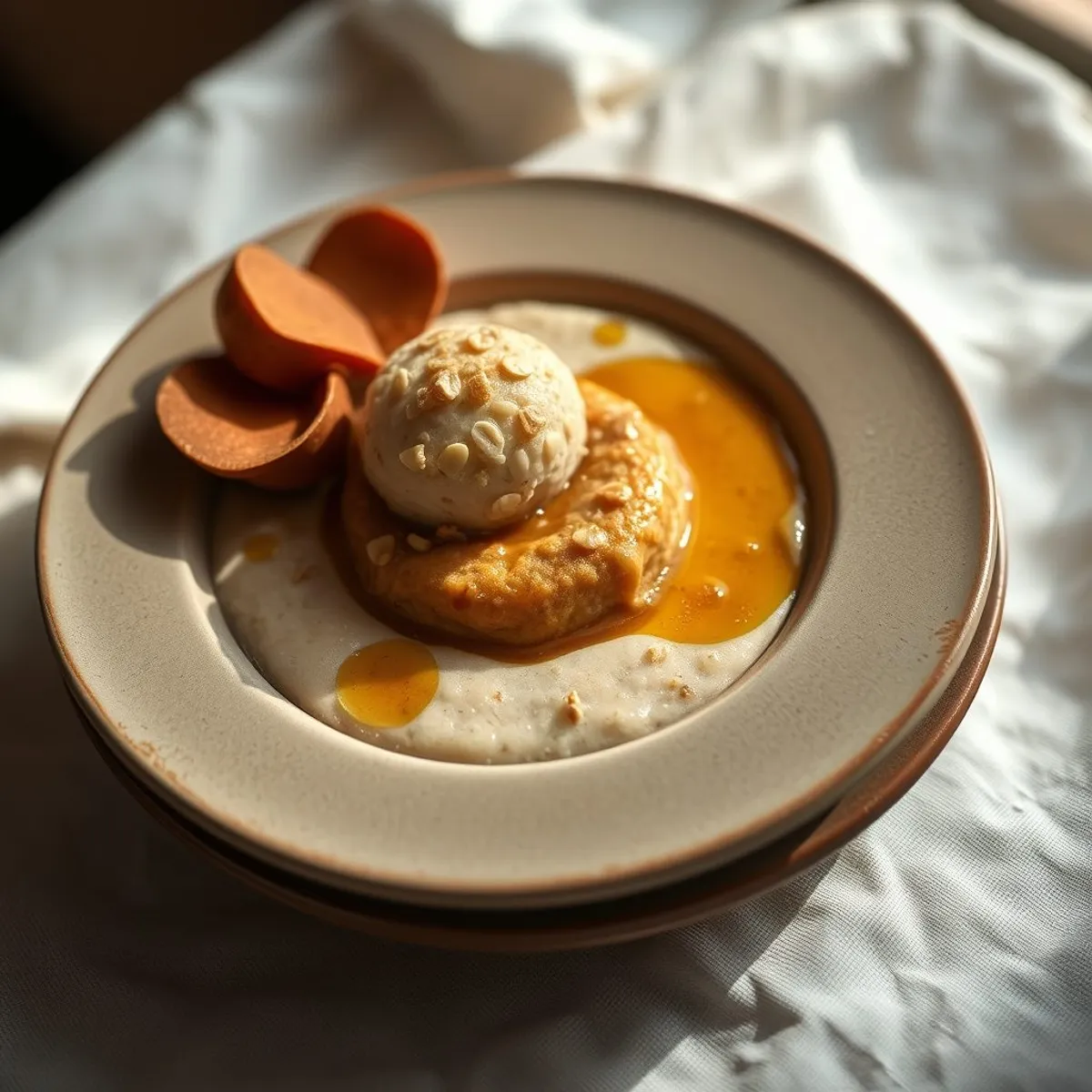 AI-generated photo Peanut porridge. AI-generated photo.