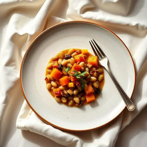 Porotos granados. AI-generated photo.