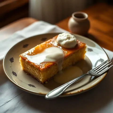 Tres leches. AI-generated photo.