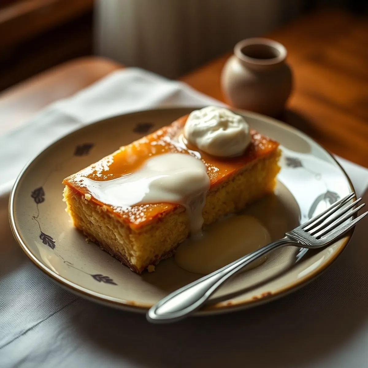 AI-generated photo Tres leches. AI-generated photo.