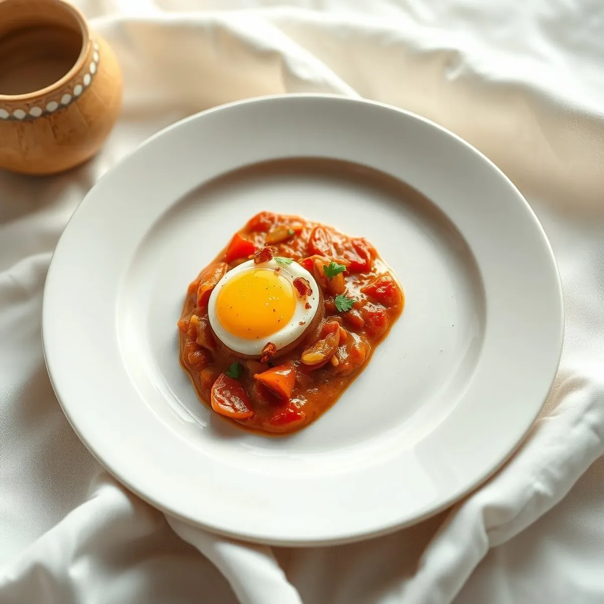 AI-generated photo Egg sauce. AI-generated photo.
