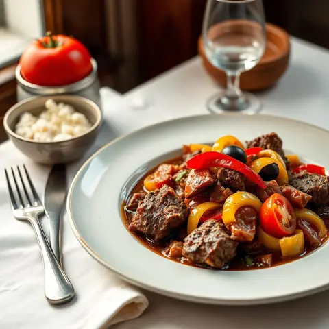 Ropa vieja. AI-generated photo.