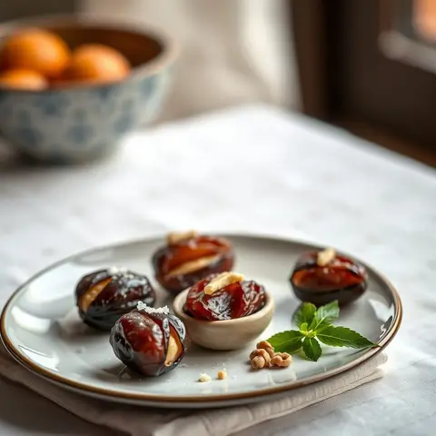 Date nut bites. AI-generated photo.