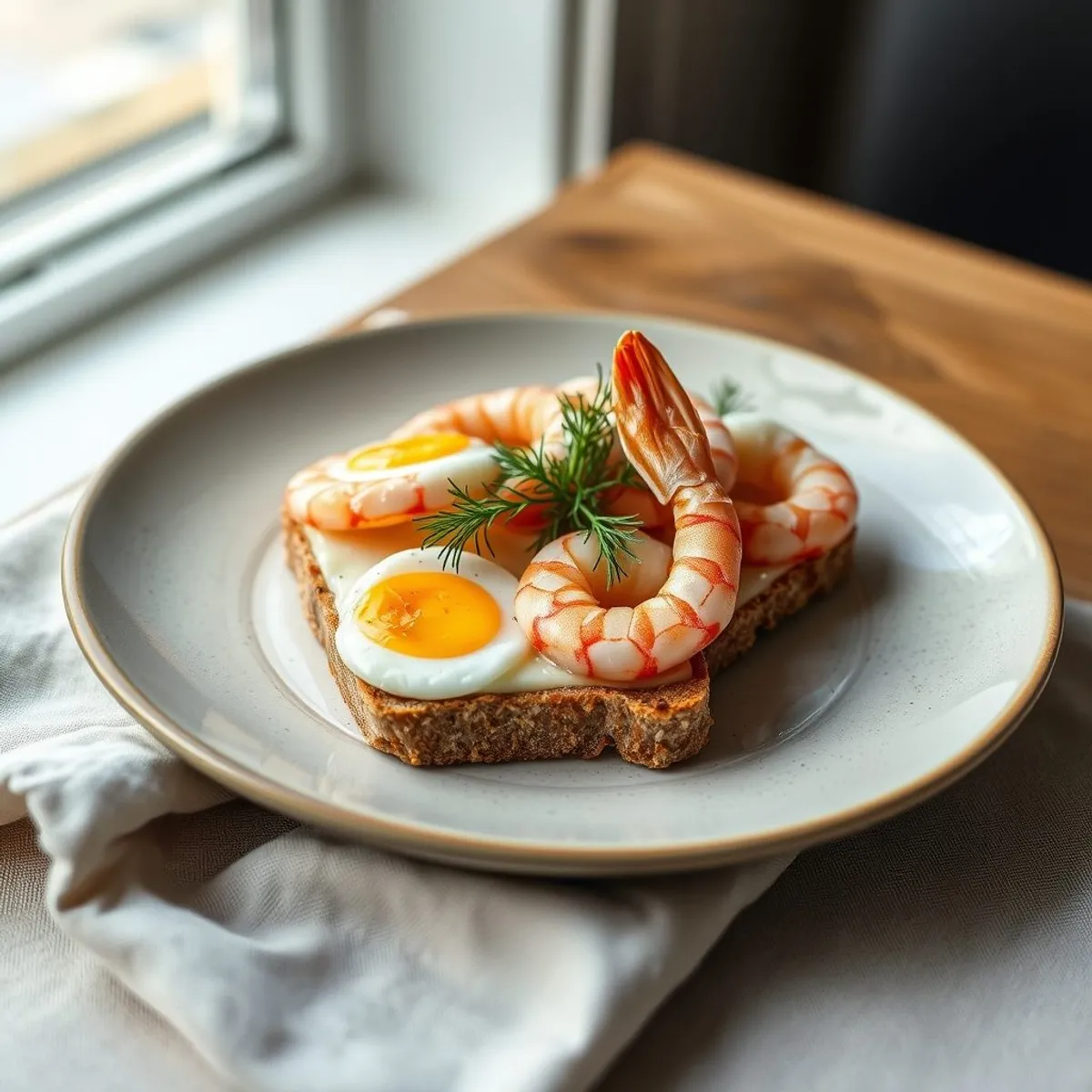 AI-generated photo Smørrebrød. AI-generated photo.