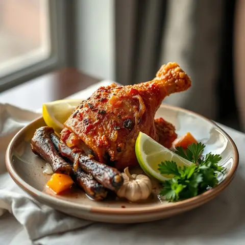 Chicharrón de pollo. AI-generated photo.