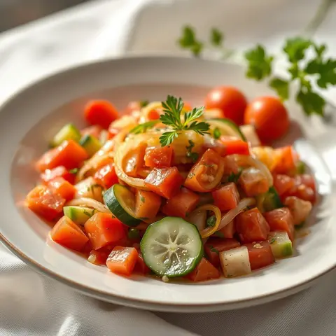 Salata baladi. AI-generated photo.