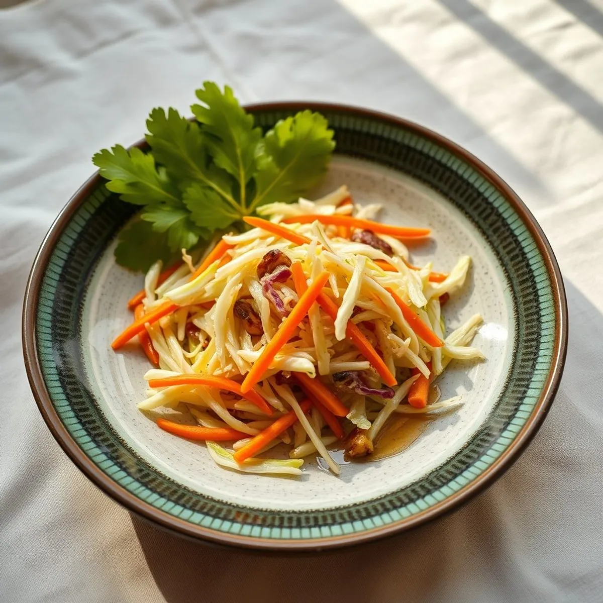 AI-generated photo Cabbage slaw. AI-generated photo.