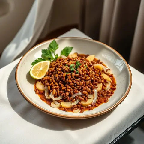 Azifa lentils. AI-generated photo.