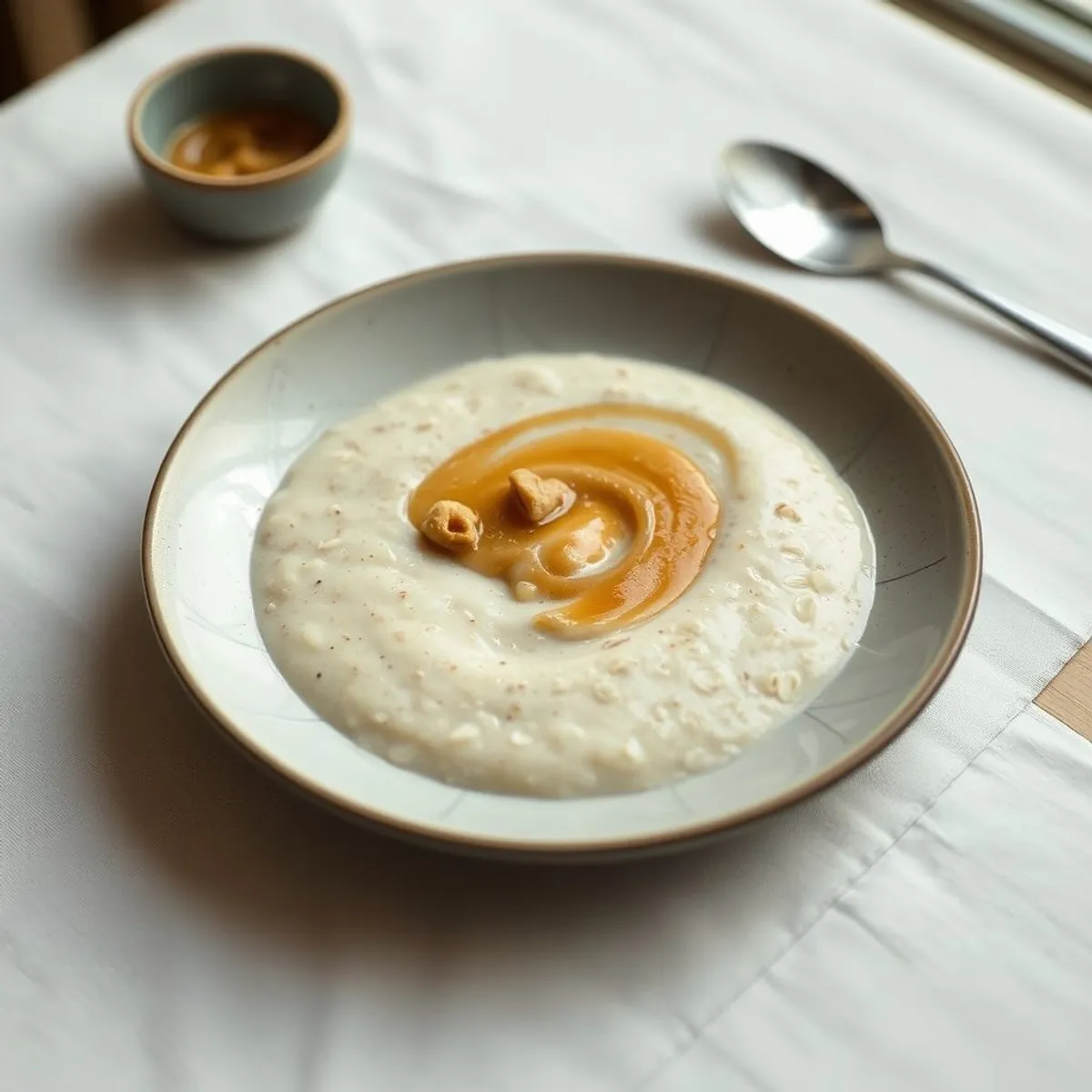 AI-generated photo Peanut porridge. AI-generated photo.
