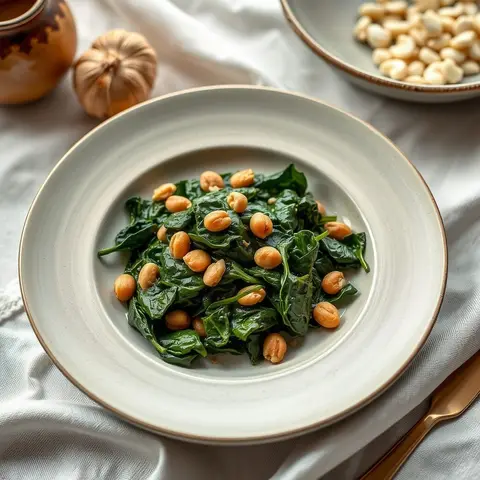 Spinach pkhali. AI-generated photo.