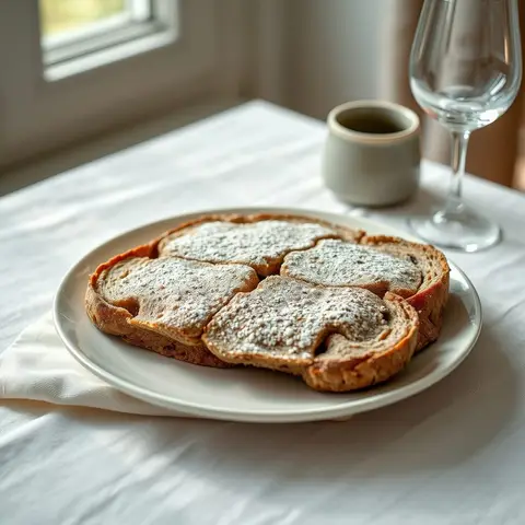 Rye bread. AI-generated photo.