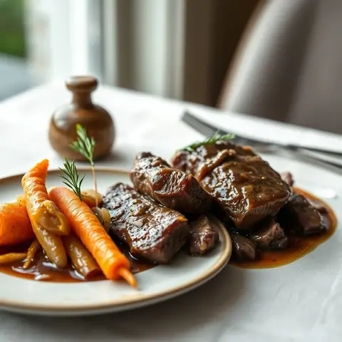 Sauerbraten. AI-generated photo.