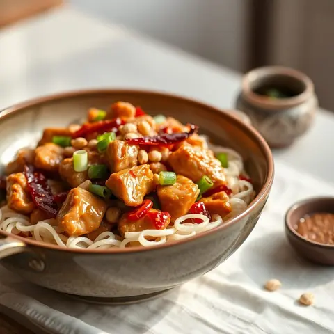 Gong Bao Chicken. AI-generated photo.