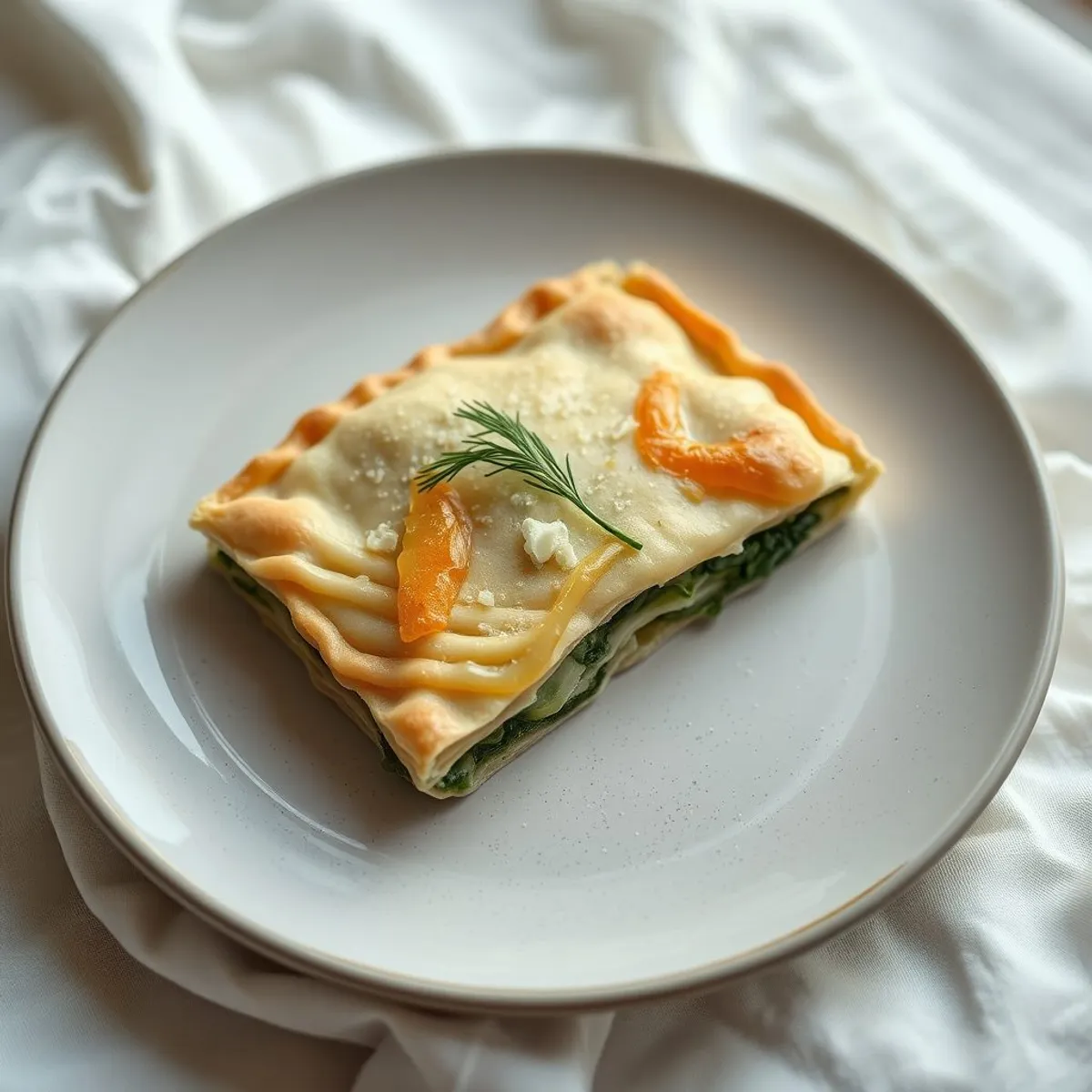 AI-generated photo Spanakopita. AI-generated photo.