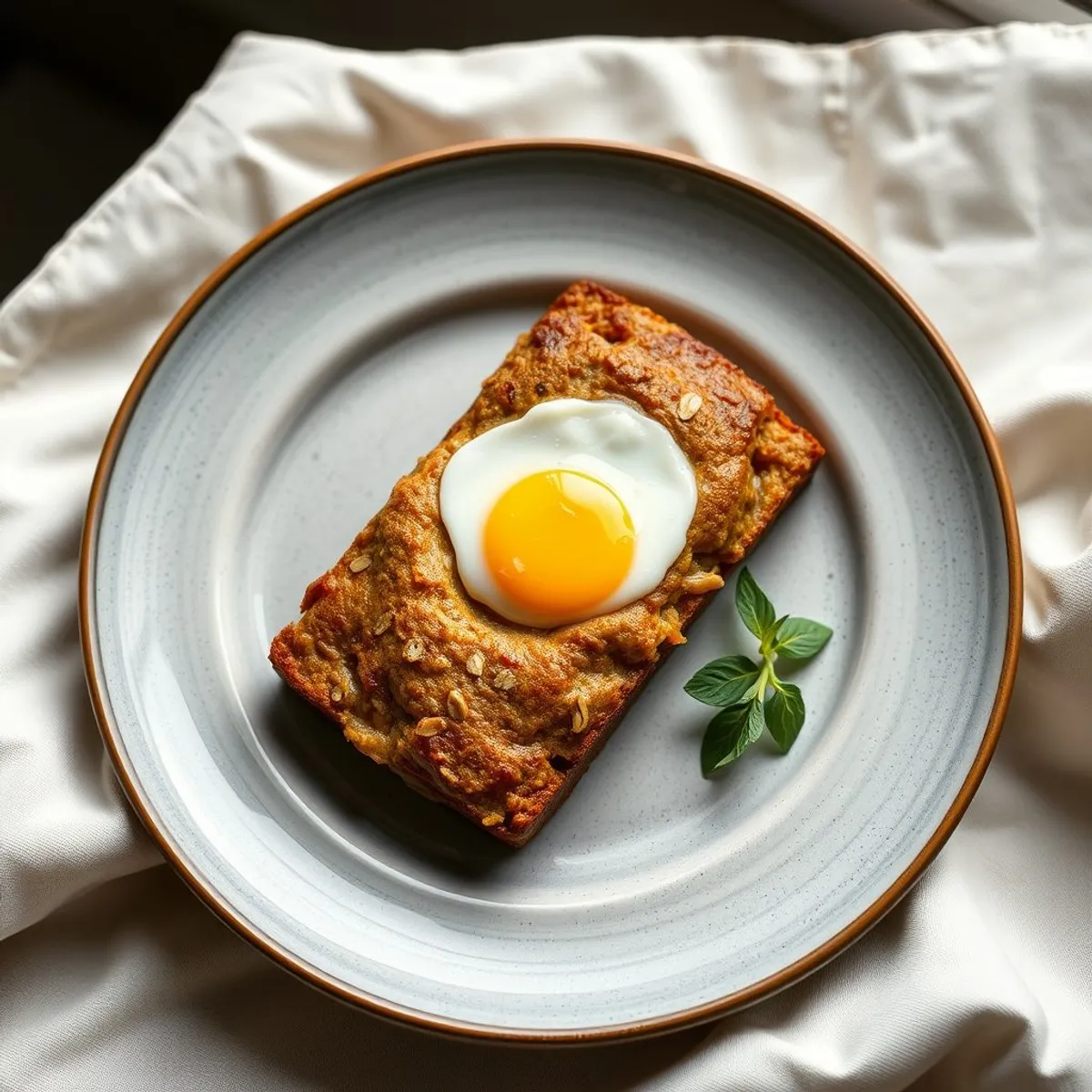 AI-generated photo Oat skillet loaf. AI-generated photo.