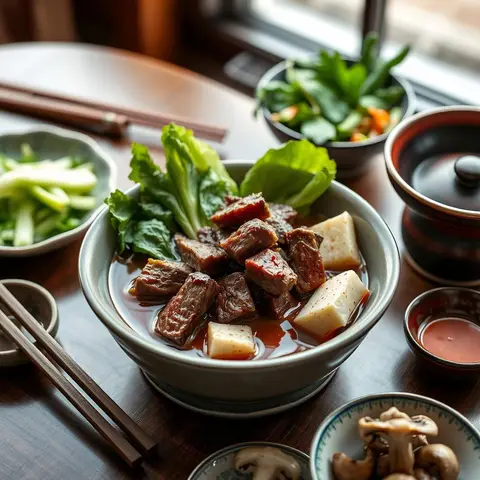 Sichuan hot pot. AI-generated photo.