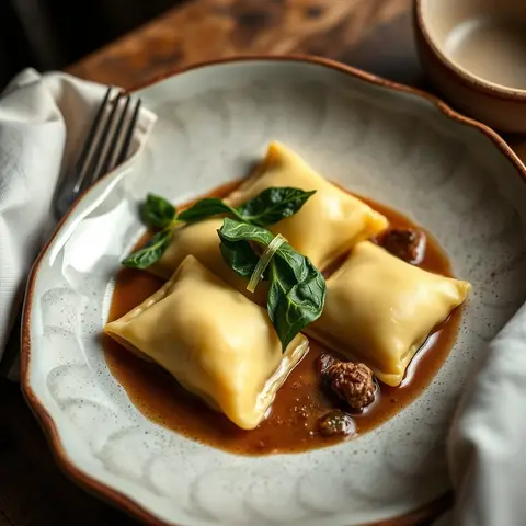 Agnolotti. AI-generated photo.