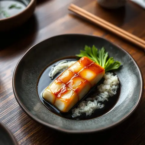 Miso-glazed cod. AI-generated photo.