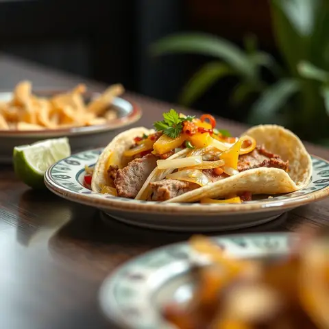 Al pastor. AI-generated photo.