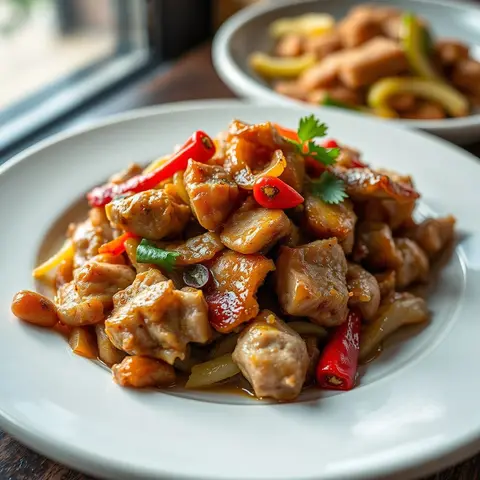 Sisig. AI-generated photo.