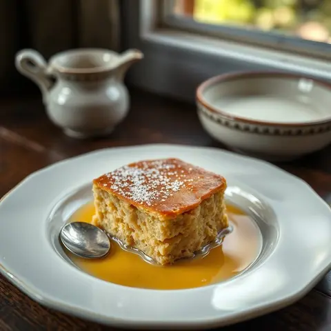 Malva pudding. AI-generated photo.