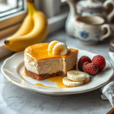 Banoffee pie. AI-generated photo.