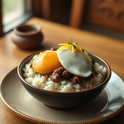 Loco moco. AI-generated photo.