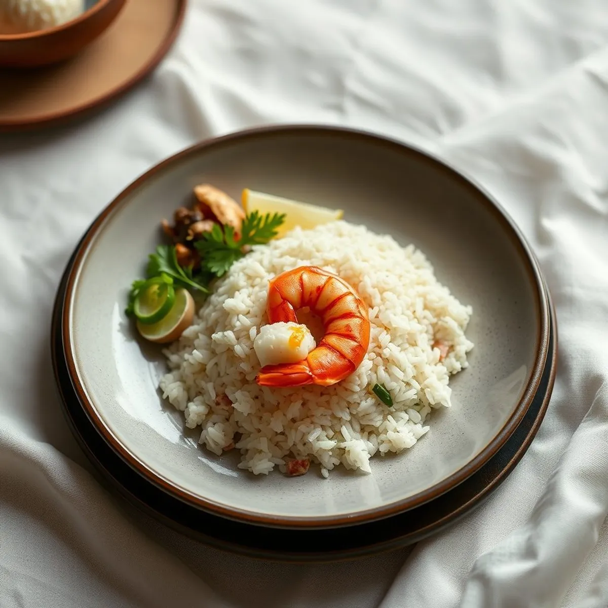 AI-generated photo Nasi goreng. AI-generated photo.