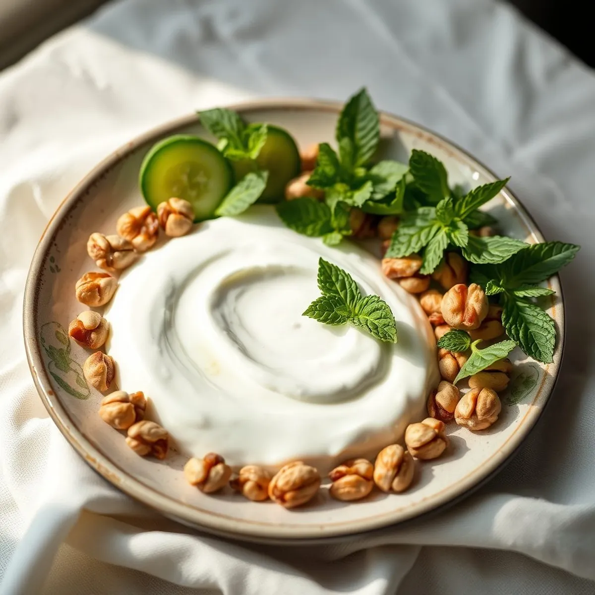 AI-generated photo Cucumber yogurt. AI-generated photo.