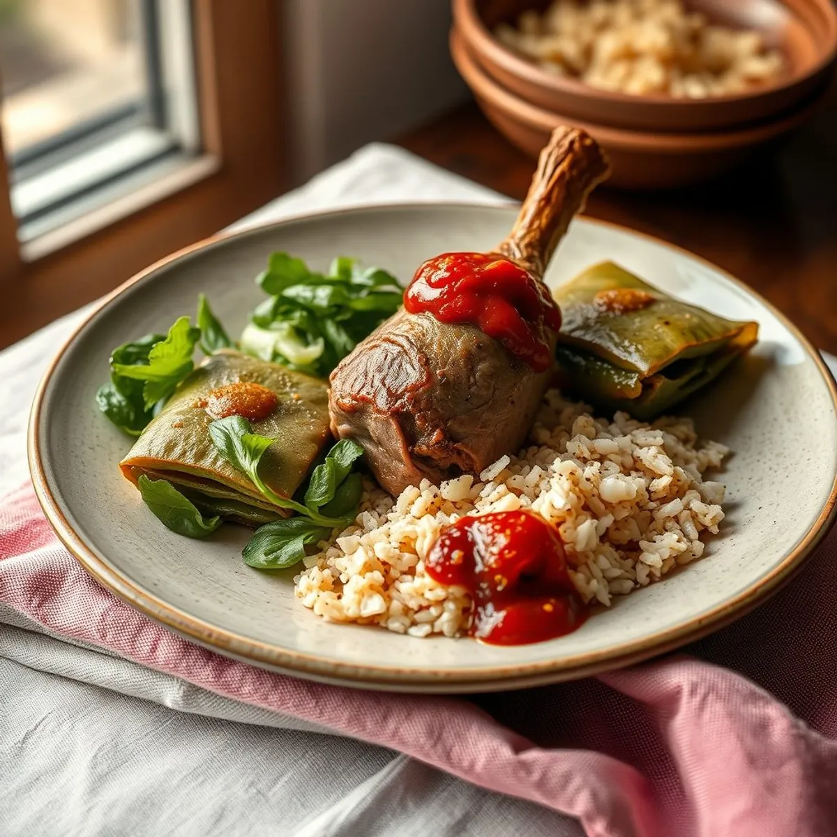 AI-generated photo Iraqi dolma. AI-generated photo.