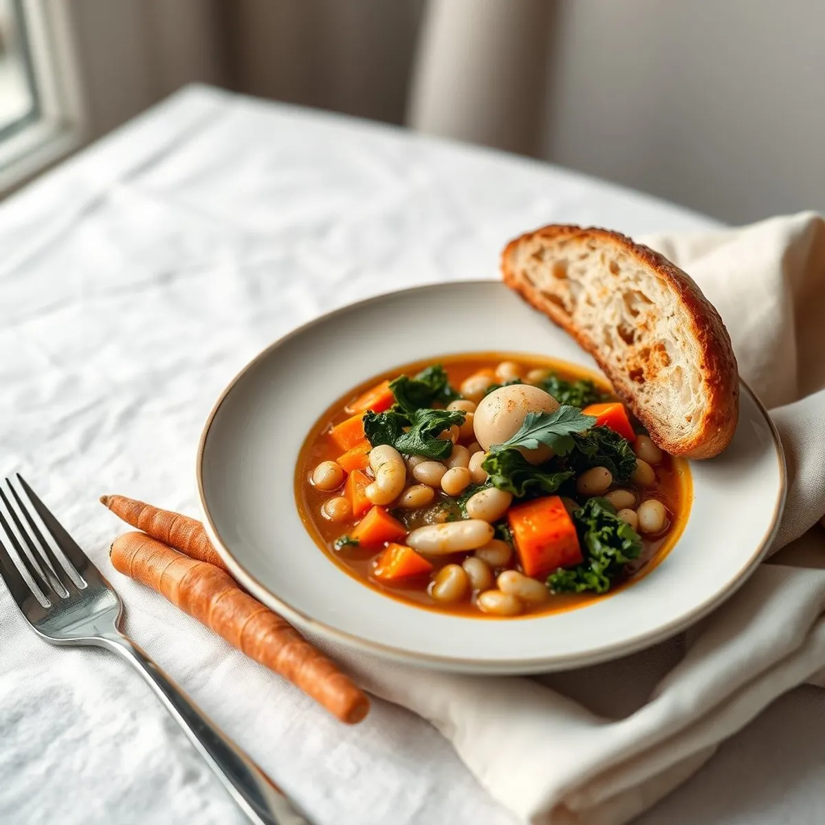 AI-generated photo Ribollita. AI-generated photo.