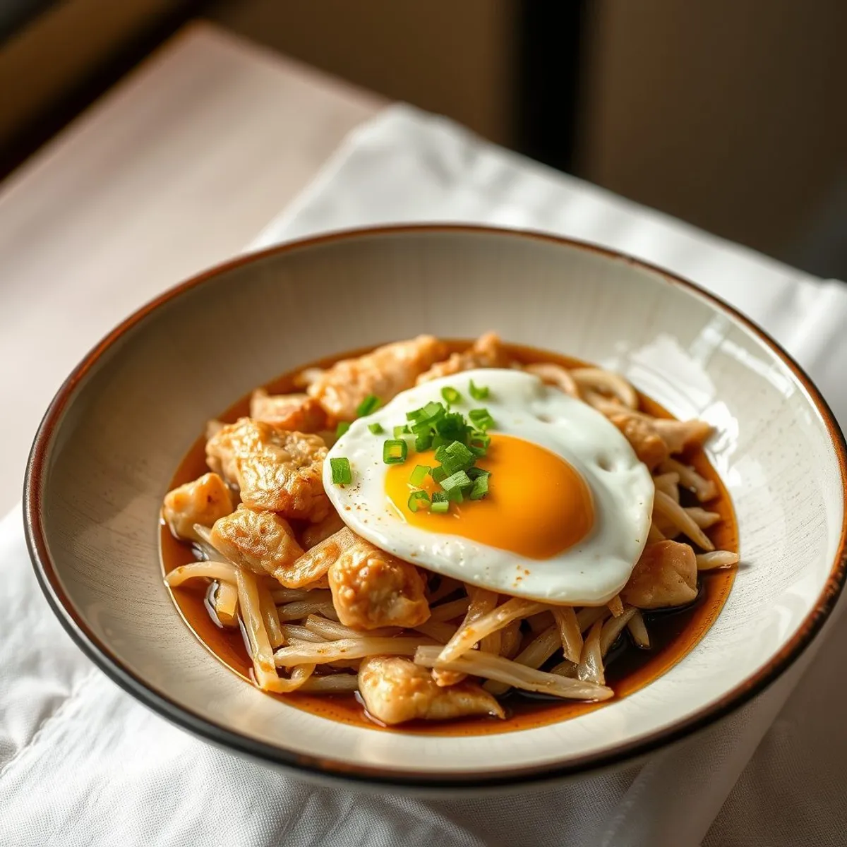 AI-generated photo Oyakodon. AI-generated photo.