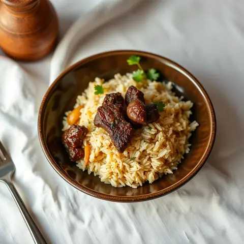 Pilau. AI-generated photo.