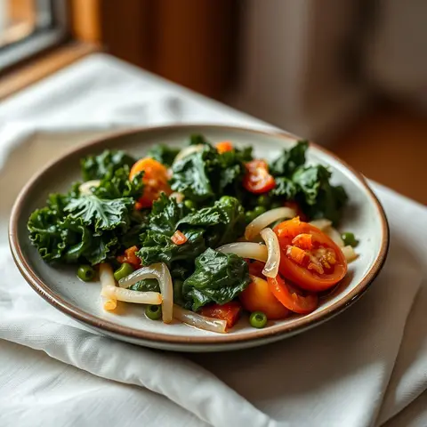 Sukuma wiki. AI-generated photo.