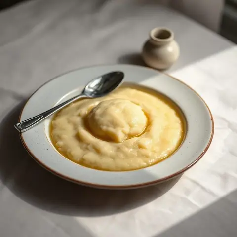 Papa porridge. AI-generated photo.