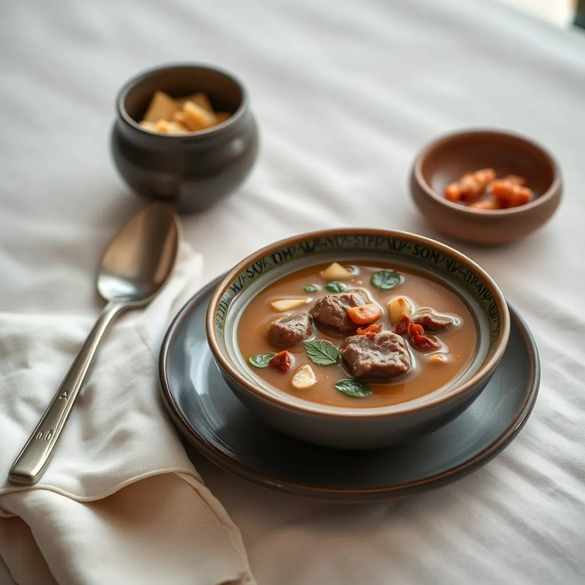 AI-generated photo Pepper soup. AI-generated photo.
