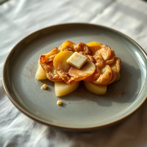Apple roesti. AI-generated photo.