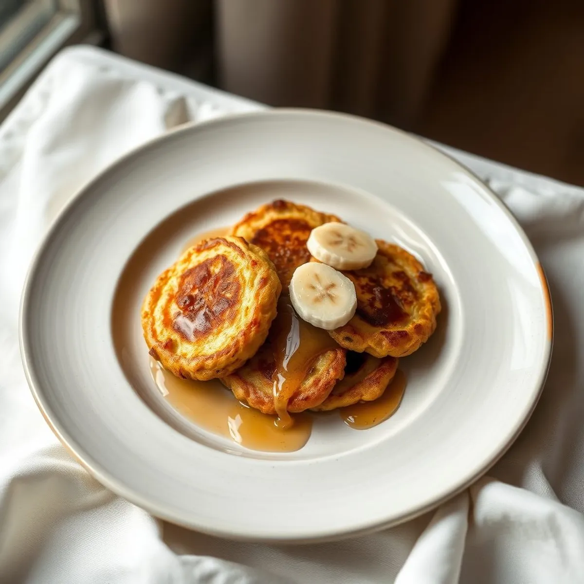 AI-generated photo Banana fritters. AI-generated photo.
