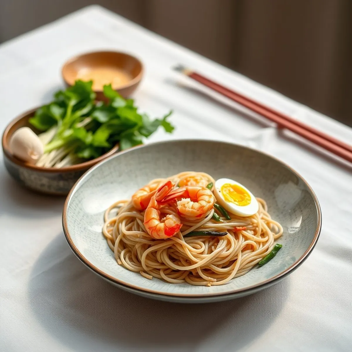 AI-generated photo Char kway teow. AI-generated photo.