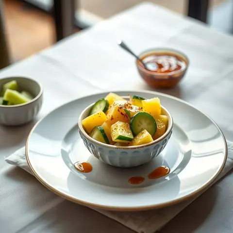 Fruit rojak. AI-generated photo.